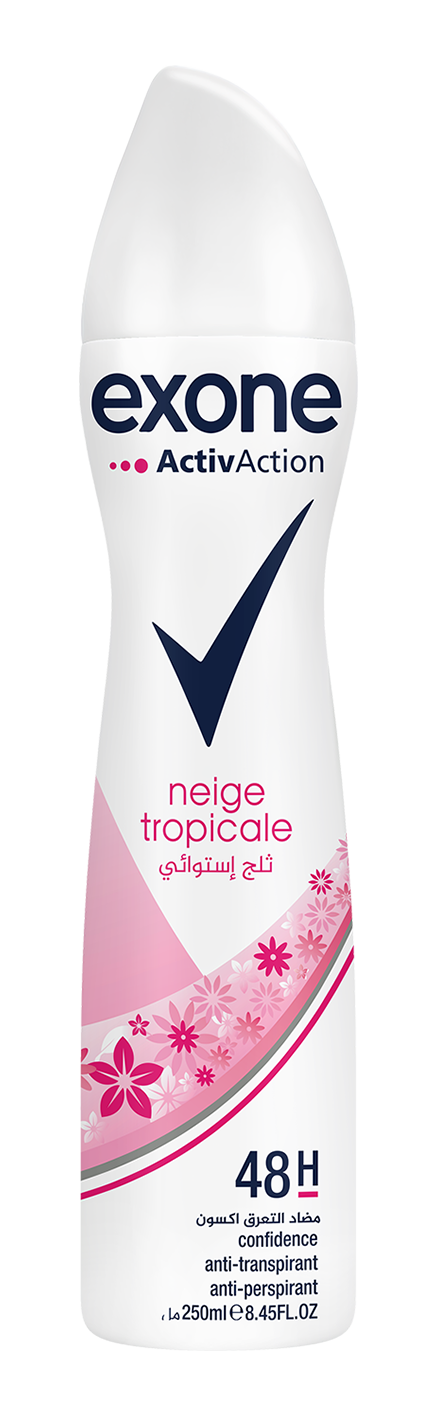 Exone Déodorant Spray Neige Tropical (FEMME) – 250ML