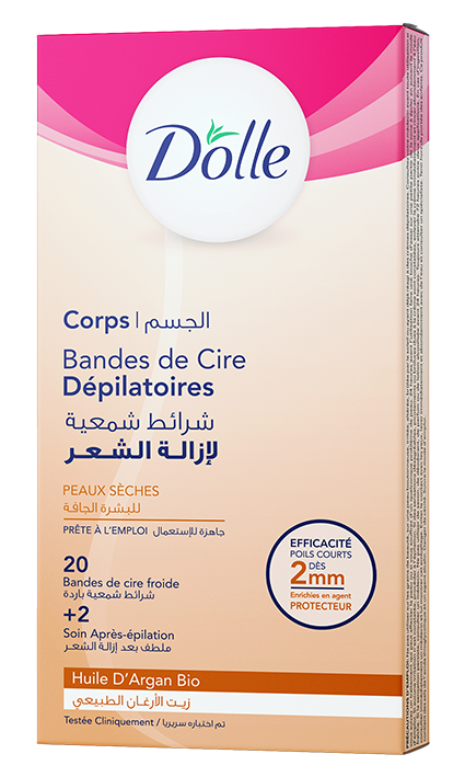 Cire d’Épilation Corp Dolle Peaux Sèches (Huile D’Argan Bio)