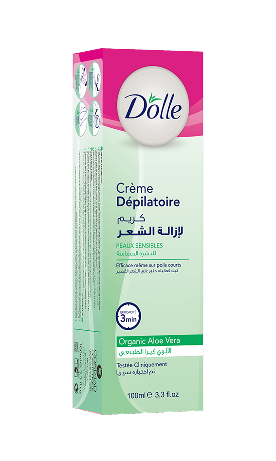 Crème Dépilatoire Dolle Peaux Sensibles (Aloe Vera Bio)-100ML