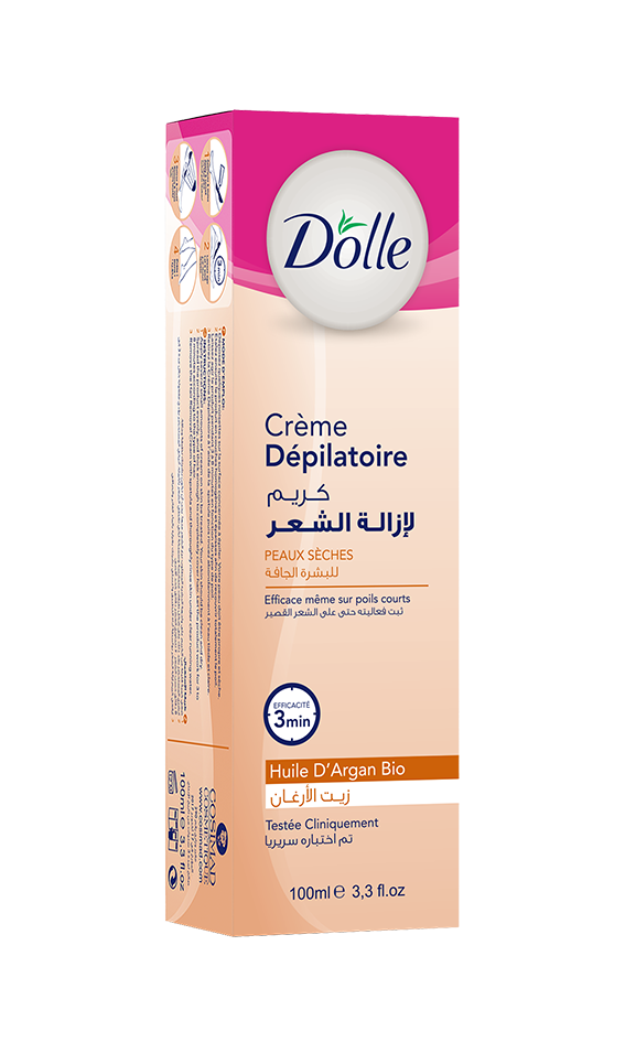 Crème Dépilatoire Dolle Peaux Sèches (Huile D’Argan Bio)-100ML