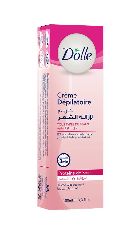 Crème Dépilatoire Dolle Tous Types de Peaux (Protéine de Soie)-100ML
